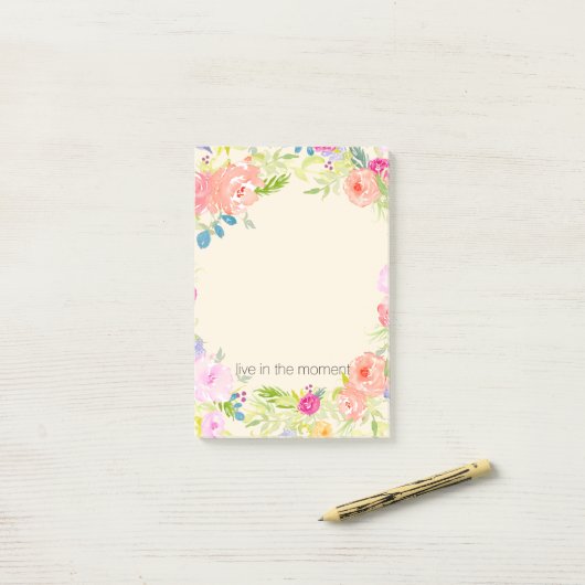 Hübsch Pfirsichrosa Post-it Klebezettel (Auf Schreibtisch)