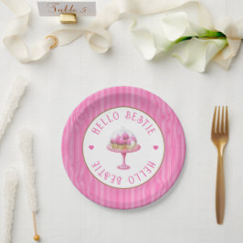 Hübsch Pink 13. Geburtstag Pappteller