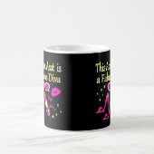 HÜBSCH PINK ADMIN ASST DIVA DESIGN KAFFEETASSE (Mittel)