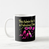 HÜBSCH PINK ADMIN ASST DIVA DESIGN KAFFEETASSE (Links)