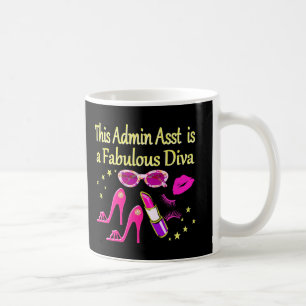 HÜBSCH PINK ADMIN ASST DIVA DESIGN KAFFEETASSE