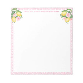 Hübsch Pink Amalfi Lemons | vom Schreibtisch Notizblock