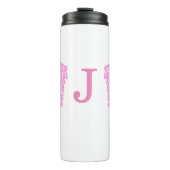 Hübsch Pink Angel Wings Personalisiert Thermosbecher (Vorderseite)