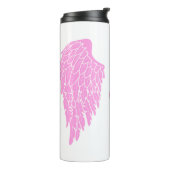 Hübsch Pink Angel Wings Personalisiert Thermosbecher (Nach links gedreht)