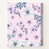 Hübsch Pink Aquarell Personalisiert Notizblock (Rückseite)