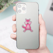 Hübsch Pink Baby Fox Aufkleber (Telefon)