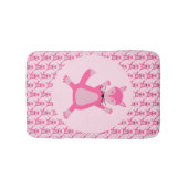 Hübsch Pink Baby Fox Gemustert Badematte (Vorderseite)