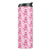 Hübsch Pink Baby Fox Gemustert Thermosbecher (Nach links gedreht)