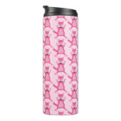 Hübsch Pink Baby Fox Gemustert Thermosbecher (Nach rechts gedreht)