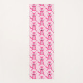 Hübsch Pink Baby Fox Gemustert Yogamatte (Vorderseite)