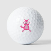 Hübsch Pink Baby Fox Golfball (Vorderseite)