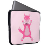 Hübsch Pink Baby Fox Laptopschutzhülle (Vorne Rechts)