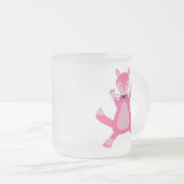 Hübsch Pink Baby Fox Mattglastasse (VorderseiteRechts)