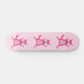 Hübsch Pink Baby Fox Skateboard (Horizontal)