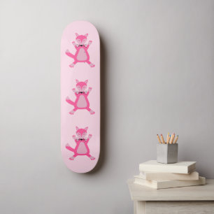 Hübsch Pink Baby Fox Skateboard