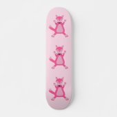 Hübsch Pink Baby Fox Skateboard (Vorne)