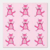 Hübsch Pink Baby Fox Tapete (Vorderseite)
