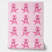 Hübsch Pink Baby Fox Tapete (Abrollen)