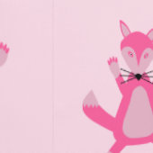Hübsch Pink Baby Fox Tapete (Naht)