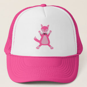 Hübsch Pink Baby Fox Truckerkappe