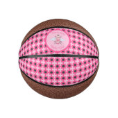 Hübsch Pink Baby Girl Bee Custom Mini Basketball (Vorderseite)