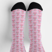Hübsch Pink Baby Girl Bee Gemustert Socken (Oben)