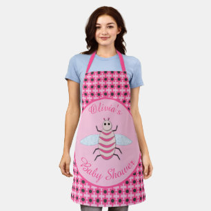 Hübsch Pink Baby Girl Beet Custom Baby Dusche Schürze