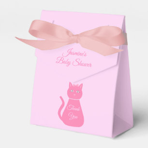 Hübsch Pink Baby Girl Cat Custom Baby Dusche Geschenkschachtel