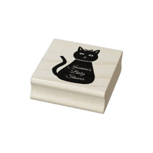 Hübsch Pink Baby Girl Cat Custom Baby Dusche Gummistempel