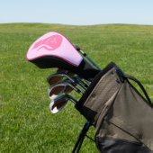 Hübsch Pink Baby Girl Cat Custom Golf Headcover (In SItu)
