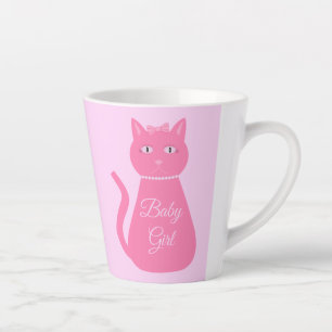 Hübsch Pink Baby Girl Cat Custom Milchtasse