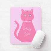 Hübsch Pink Baby Girl Cat Custom Mousepad (Mit Mouse)