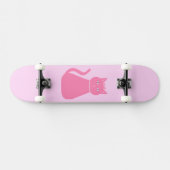 Hübsch Pink Baby Girl Cat Skateboard (Horizontal)