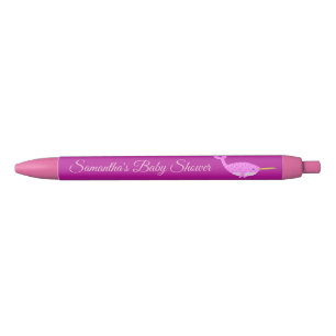 Hübsch Pink Baby Girl Narwhal Baby Dusche nach Maß Kugelschreiber