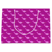 Hübsch Pink Baby Girl Narwhal Gemustert Große Geschenktüte (Vorderseite)
