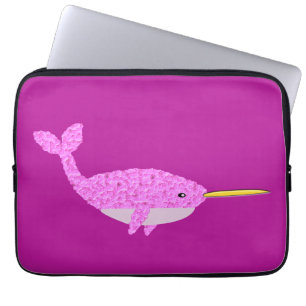 Hübsch Pink Baby Girl Narwhal Laptopschutzhülle