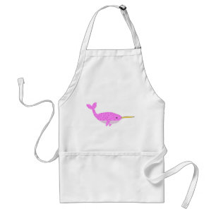 Hübsch Pink Baby Girl Narwhal Schürze
