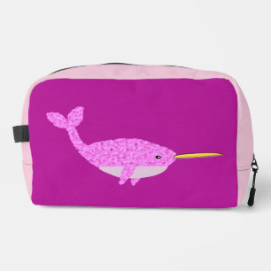 Hübsch Pink Baby Girl Narwhal Waschbeutel