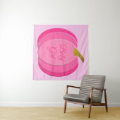 Hübsch Pink Baby Girl Pumpkin Custom Wandteppich (Beispiel (Horizontal))