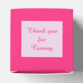 Hübsch Pink Baby Girl Stork Custom Baby Dusche Geschenkschachtel (Oben)