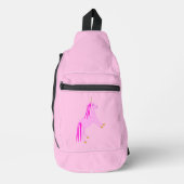 Hübsch Pink Baby Girl Unicorn Crossbody Bag (Vorderseite)