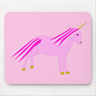 Hübsch Pink Baby Girl Unicorn Mousepad