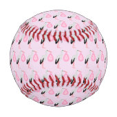 Hübsch Pink Baby Storch Baseball (Vorderseite)