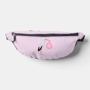 Hübsch Pink Baby Storch Bauchtasche