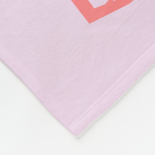 Hübsch Pink Baby Storch Custom Fleecedecke (Ecke)