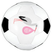 Hübsch Pink Baby Storch Fußball (Gedreht)