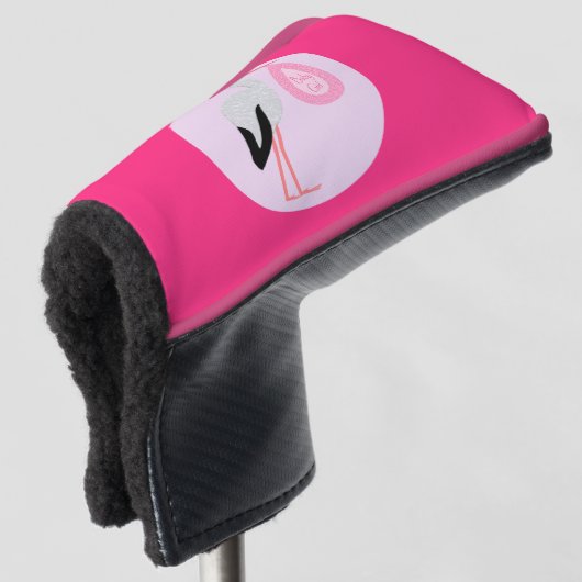Hübsch Pink Baby Storch Golf Headcover (3/4 Vorderseite)