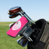 Hübsch Pink Baby Storch Golf Headcover (In Situ)