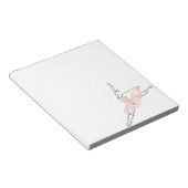 Hübsch Pink Ballerina Notizblock (angewinkelt)