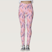 Hübsch Pink Birthday Candles Gemustert Leggings (Vorderseite)
